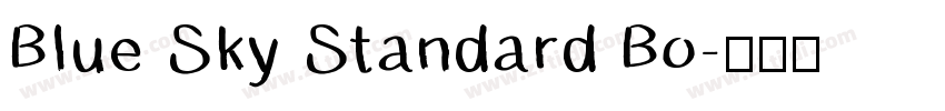 Blue Sky Standard Bo字体转换